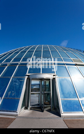 Perlan, the pearl, home of the Saga Museum and hot water storage for Reykjavik, Iceland Stock Photo