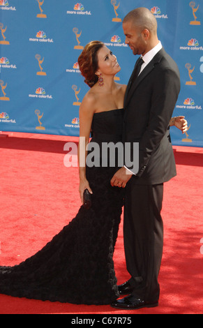 Eva Longoria Parker,Tony Parker at arrivals for Academy of Television Arts & Sciences 62nd Primetime Emmy Awards - ARRIVALS, Nokia Theatre, Los Angeles, CA August 29, 2010. Photo By: Dee Cercone/Everett Collection Stock Photo