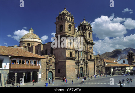 Iglesia de la Compania de Jesus Church, Cusco, Peru. Stock Photo