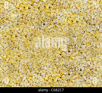 A seamless popped popcorn background Stock Photo