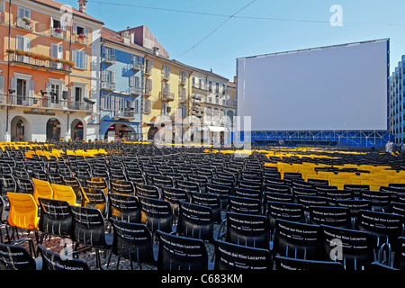 internation film festival in Locarno, Ticino, Switzerland Stock Photo