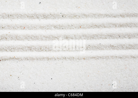 A pattern in white sand, background image Stock Photo