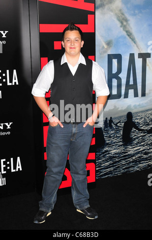 Noah Munck at arrivals for BATTLE: LOS ANGELES Premiere, Regency Village Theater, Los Angeles, CA March 8, 2011. Photo By: Jody Stock Photo