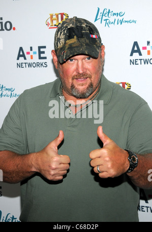 Daniel Whitney, Larry the Cable Guy at arrivals for A&E Television Networks (AETN) 2011 Upfront Presentation, IAC Building, New Stock Photo