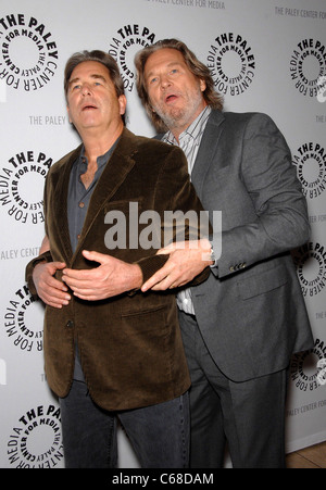 Beau Bridges, Jeff Bridges in attendance for American Master’s Premiere of JEFF BRIDGES: THE DUDE ABIDES, The Paley Center for Media, Beverly Hills, CA January 8, 2011. Photo By: Michael Germana/Everett Collection Stock Photo