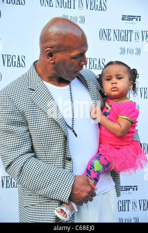 Mike Tyson, Milan Tyson at arrivals for ESPN Films' One Night In Vegas