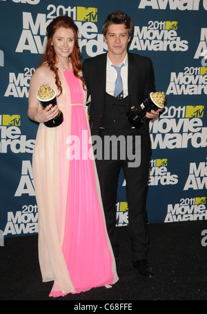 Bryce Dallas Howard, Xavier Samuel in the press room for The 20th Annual MTV Movie Awards - Press Room, Gibson Amphitheatre, Los Angeles, CA June 5, 2011. Photo By: Dee Cercone/Everett Collection Stock Photo