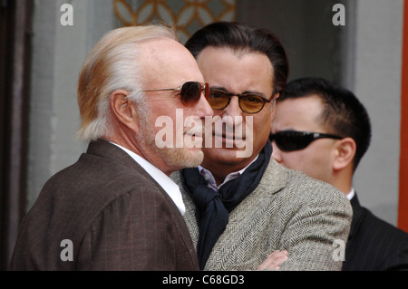 James Caan, Andy Garcia at a public appearance for Robert Duvall Hand- and Footprint Ceremony at Grauman's, Grauman's Chinese Theatre, Los Angeles, CA January 5, 2011. Photo By: Michael Germana/Everett Collection Stock Photo