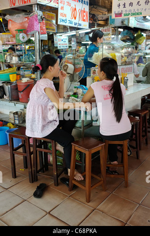 Snack Bar Cafe in Ben Thanh Market in Ho Chi Minh City, Saigon, Vietnam Stock Photo