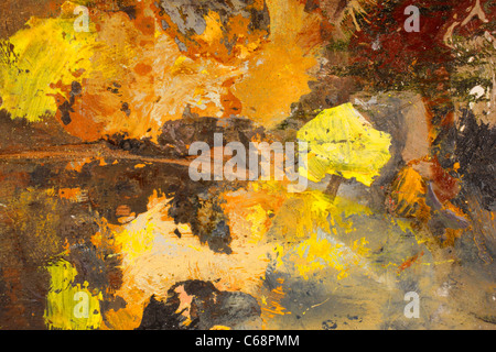 Abstractions of smeared oil paints Stock Photo