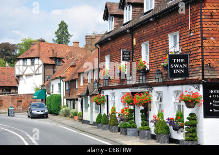 The Swan Inn, Petworth Road, Chiddingfold, Surrey, England, United Kingdom Stock Photo