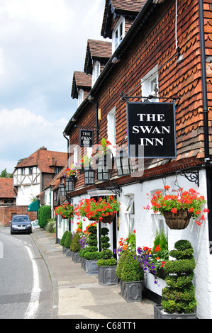 The Swan Inn, Petworth Road, Chiddingfold, Surrey, England, United Kingdom Stock Photo