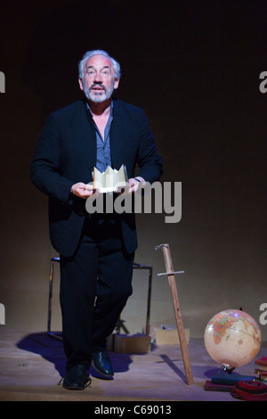 Actor Simon Callow performing in the one-man play