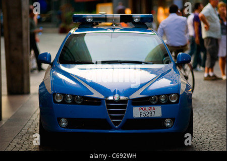 police car parked in Milan Stock Photo