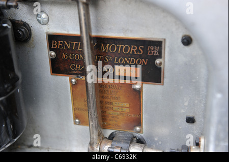 1938 Bentely 4 1/4 litre coupe, ex paris show car de villars body Stock Photo