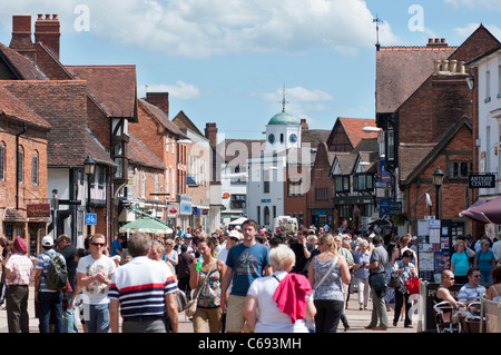 Stratford-upon-Avon's Henley Street. Warwickshire, UK Stock Photo