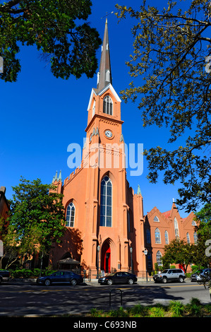 St. Matthews German Evangelical Lutheran Church in historic Charleston South Carolina SC Stock Photo