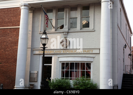 A view of the Republican Party headquarters in Annapolis, Maryland Stock Photo