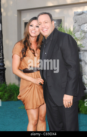 Steffiana de la Cruz, Kevin James at arrivals for ZOOKEEPER Premiere, Regency Village Theater in Westwood, Los Angeles, CA July Stock Photo