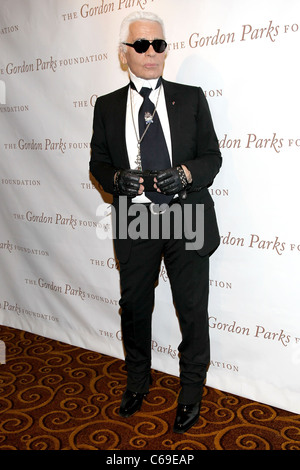 Karl Lagerfeld in attendance for The Gordon Parks Foundation Awards Dinner and Auction, Gotham Hall, New York, NY June 1, 2011. Stock Photo