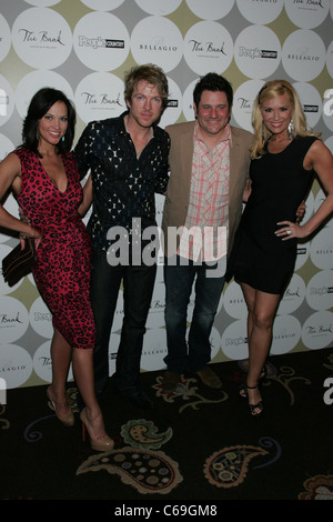 Tiffany Fallon, Joe Don Rooney, Jay DeMarcus, Allison Alderson at arrivals for PEOPLE COUNTRY Celebrates Nashville in Vegas at THE BANK, The Bank Nightclub at the Bellagio Hotel, Las Vegas, NV April 2, 2011. Photo By: James Atoa/Everett Collection Stock Photo