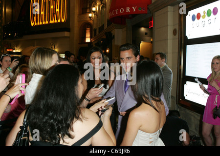 Scott Disick, Kourtney Kardashian at arrivals for Scott Disick at Chateau Nightclub, Chateau Nightclub & Gardens, Las Vegas, NV Stock Photo