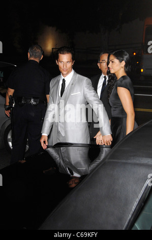 Matthew McConaughey, Camila Alves at arrivals for THE LINCOLN LAWYER Premiere, Arclight Hollywood, Los Angeles, CA March 10, 2011. Photo By: Michael Germana/Everett Collection Stock Photo