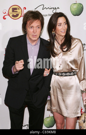 Sir Paul McCartney, Nancy Shevell in attendance for The Beatles LOVE by Cirque du Soleil Fifth Anniversary Celebration, LOVE Theatre Lobby at The Mirage, Las Vegas, NV June 8, 2011. Photo By: James Atoa/Everett Collection Stock Photo