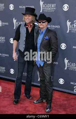 Kenny Alphin, John Rich, Big and Rich at arrivals for Academy of Country Music ACM Awards 2011 - Arrivals, MGM Grand Garden Arena, Las Vegas, NV April 3, 2011. Photo By: James Atoa/Everett Collection Stock Photo