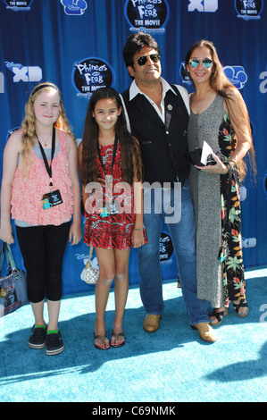 Erik Estrada, family at arrivals for PHINEAS AND FERB: ACROSS THE 2nd DIMENSION Premiere, El Capitan Theatre, Los Angeles, CA August 3, 2011. Photo By: Elizabeth Goodenough/Everett Collection Stock Photo