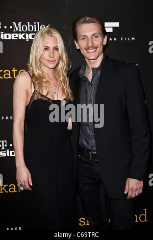 Casey LaBow, James Hebert at arrivals for SKATELAND Los Angeles Premiere, Arclight Theater, Hollywood, CA May 11, 2011. Photo By: Emiley Schweich/Everett Collection Stock Photo