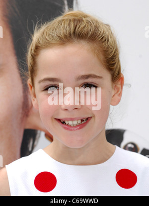 Kiernan Shipka at arrivals for Mr. Popper's Penguins Premiere, Grauman's Chinese Theatre, Los Angeles, CA June 12, 2011. Photo By: Elizabeth Goodenough/Everett Collection Stock Photo