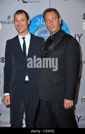Matt Stone, Trey Parker at arrivals for American Theatre Wing's 65th Annual Antoinette Perry Tony Awards - ARRIVALS, Beacon Theatre, New York, NY June 12, 2011. Photo By: Gregorio T. Binuya/Everett Collection Stock Photo