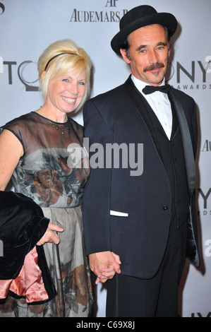 Claire van Kampen, Mark Rylance at arrivals for American Theatre Wing's 65th Annual Antoinette Perry Tony Awards - ARRIVALS, Beacon Theatre, New York, NY June 12, 2011. Photo By: Gregorio T. Binuya/Everett Collection Stock Photo