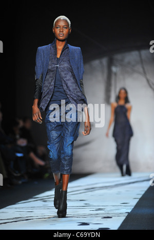 A Model in attendance for G-Star RAW Fall/Winter 2011 Collection Fashion Show, Lincoln Center, New York, NY February 12, 2011. Photo By: Gregorio T. Binuya/Everett Collection Stock Photo