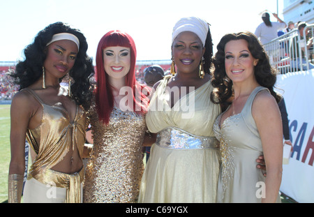 Viva Elvis Singers, Carly Smithson (red head) at a public appearance for The 2011 USA Sevens Rugby Tournament and Fan Festival Stock Photo