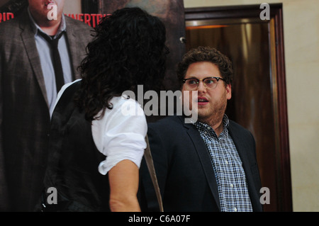 Jonah Hill, Russell Brand at a photocall for the movie 'Get Him To The Greek' ('Maennertrip') at Adlon Hotel. Berlin, Germany - Stock Photo