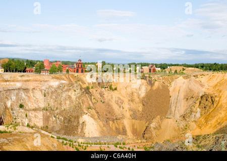 falun copper mine sweden mining open cast strip mines Great Copper Mountain UNESCO World Heritage Site  Falun Municipality in Da Stock Photo