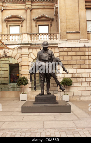 Croix Rouge Farm Memorial Statue on display at the Royal Academy of Arts London UK Stock Photo