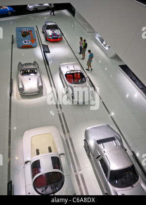 Interior of Porsche Museum in Stuttgart Germany Stock Photo