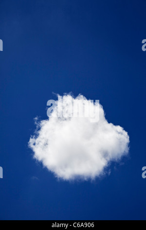 One single cloud in a blue sky Stock Photo