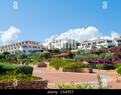 The square of Baja Sardinia Stock Photo