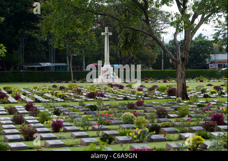 Don Rak war cemetery Kanchanaburi Thailand Stock Photo