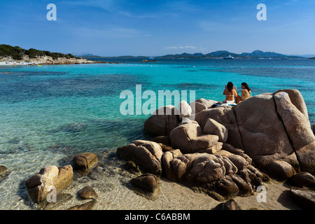 Cala Liscia Ruia beach Italy Sardinia Costa Smeralda Stock Photo