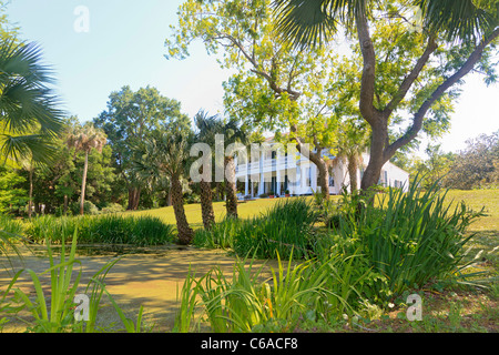 Orman House, an historic southern mansion that is now a state park in Apalachicola, Florida. Stock Photo