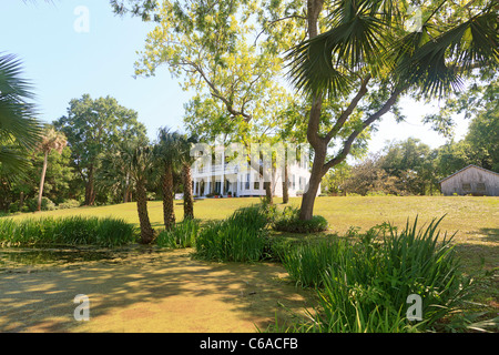 Orman House, an historic southern mansion that is now a state park in Apalachicola, Florida. Stock Photo