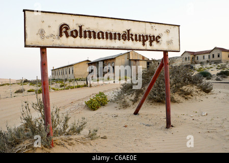 Abandoned diamond mining town of Kolmannskuppe near Luderitz, Namibia ...