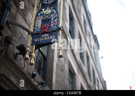 Edinburgh's Witchery restaurant on the Royal Mile Stock Photo