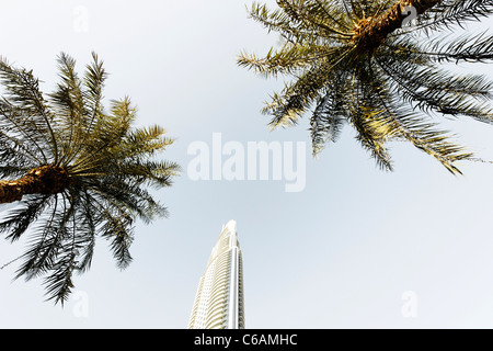 Burj Khalifa, the tallest building in the world, 828m high, Downtown Dubai, Dubai, United Arab Emirates, Middle East Stock Photo