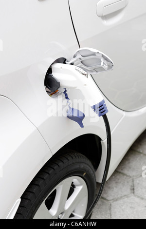 First serial produced, complete electric car in Germany, Citroen C-Zero Airdream,  electric vehicle, E-car, Hamburg, Germany Stock Photo